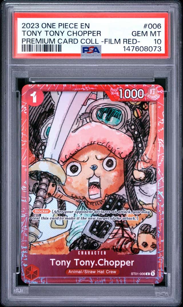 #2 2023 One Piece En Premium Card Coll Film Red #006 Tony Tony Chopper PSA 10
