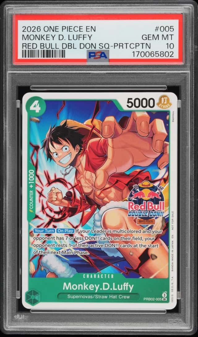 2026 ONE PIECE PROMOS #005 MONKEY D. LUFFY PSA 10