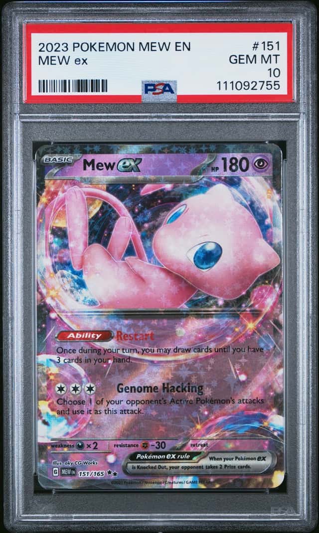 2023 Pokemon TCG Mew ex PSA 10 Sv: Scarlet & Violet 151 151/165 EX Holo