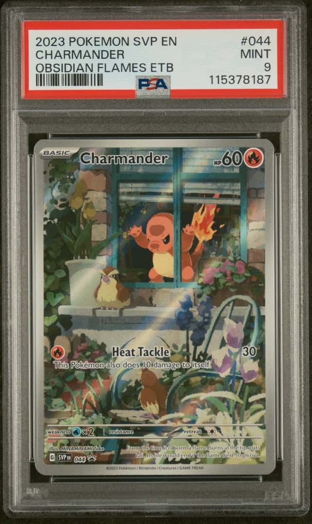 Pokemon 2023 Charmander SVP 044 Black Star Promo Obsidian Flames PSA 9