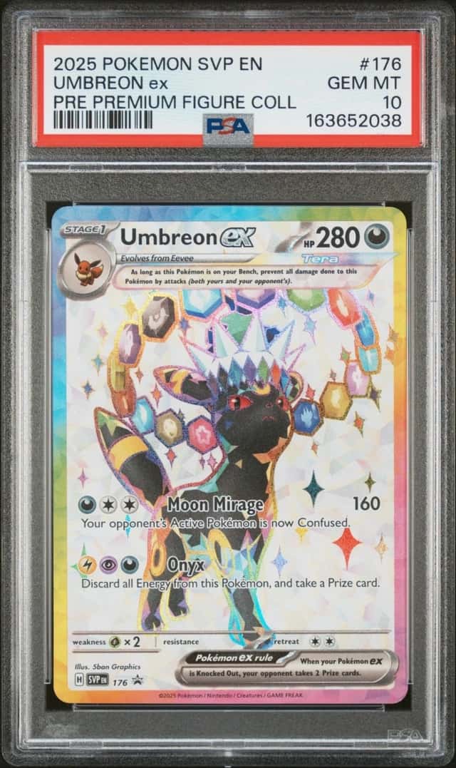 2025 POKEMON SVP PROMO PREMIUM FIGURE COLLECTION #176 UMBREON EX PSA 10