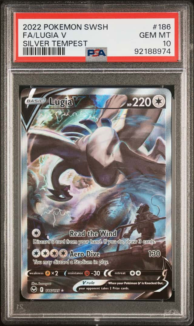 Pokemon Lugia V Silver Tempest Full Alt Art 186/195 PSA 10 Gem Mint