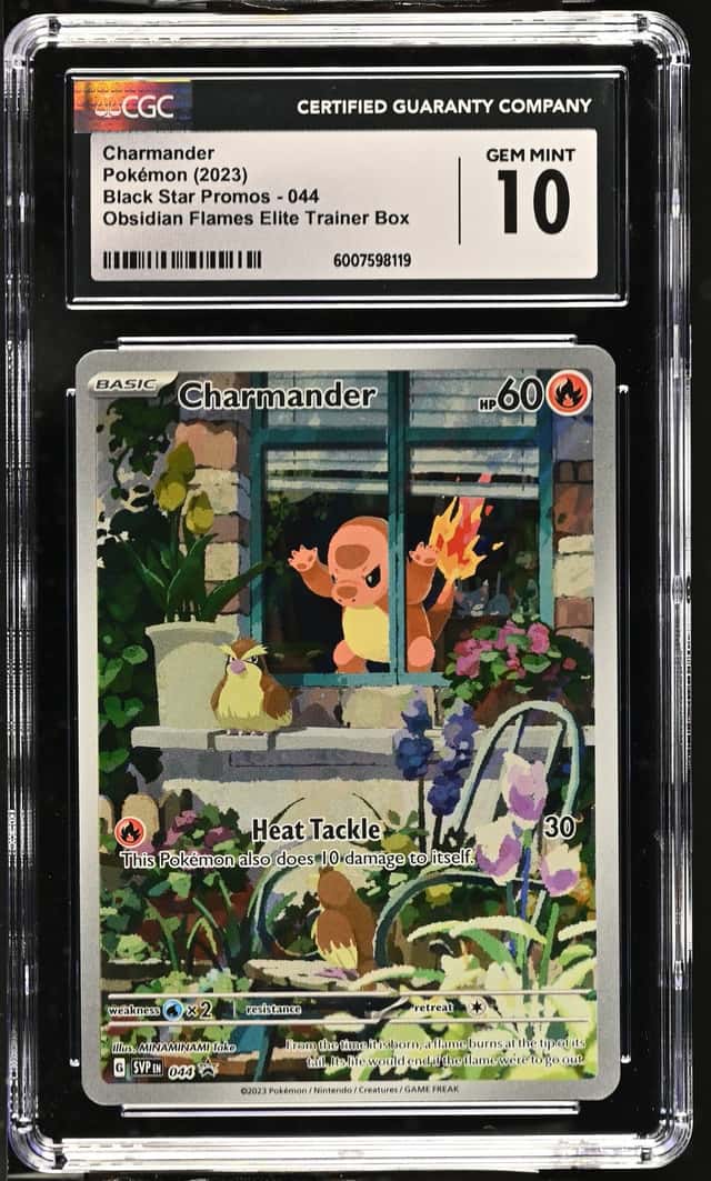 Pokemon 2023 Charmander Black Star Promo 044 Obsidian Flames Gem Mint CGC 10!