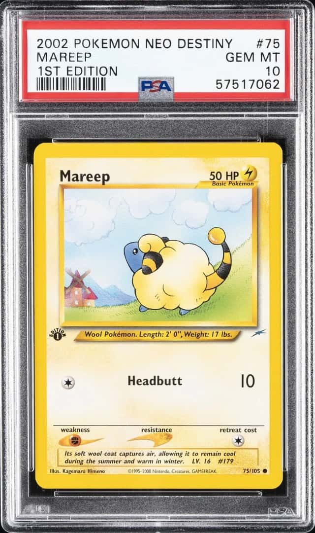 Pokemon Mareep Neo Destiny 75/105 1st Edition PSA 10 Gem Mint