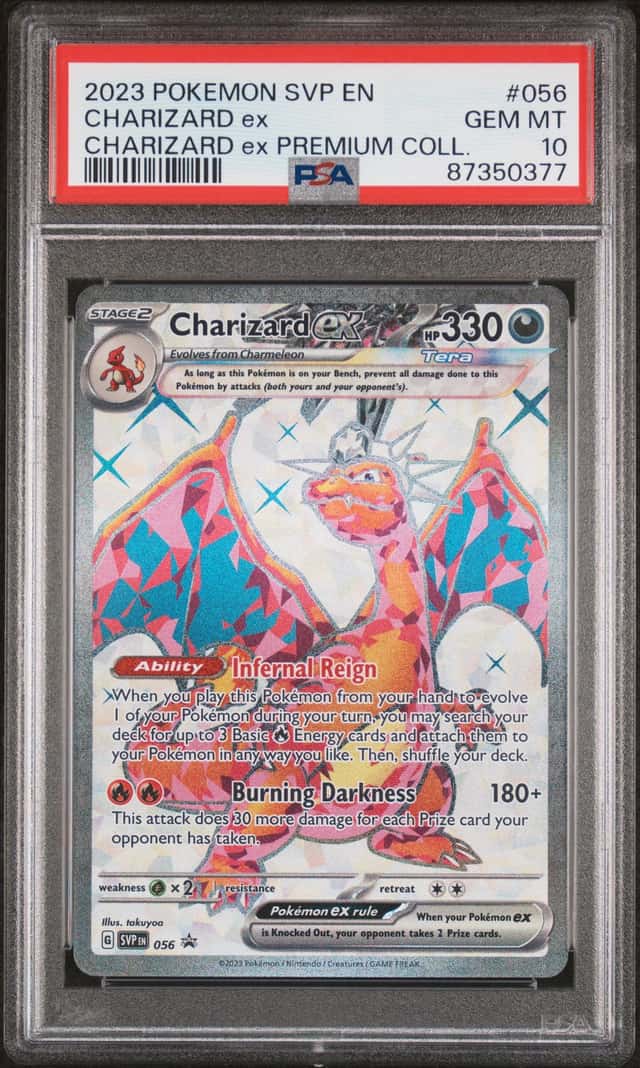 2023 Pokemon SV Black Star Promos Charizard ex 2023 #056 PSA 10 GEM MINT