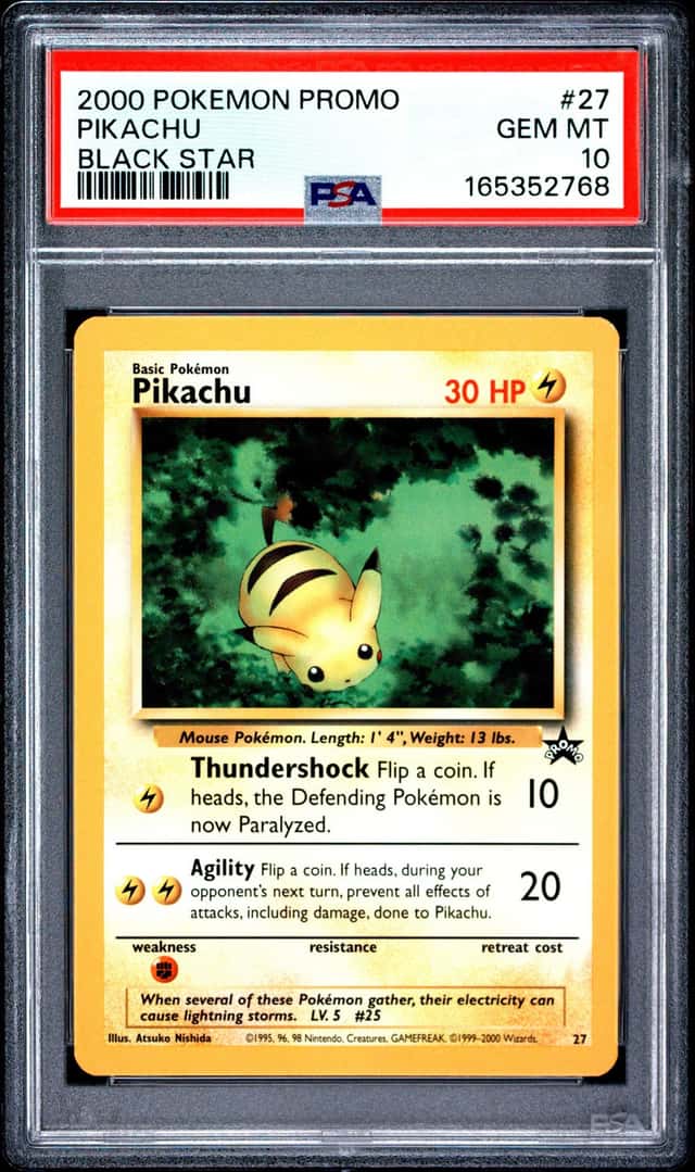 2000 Pokemon Wizards Black Star Promos Pikachu #27 PSA 10 GEM MINT