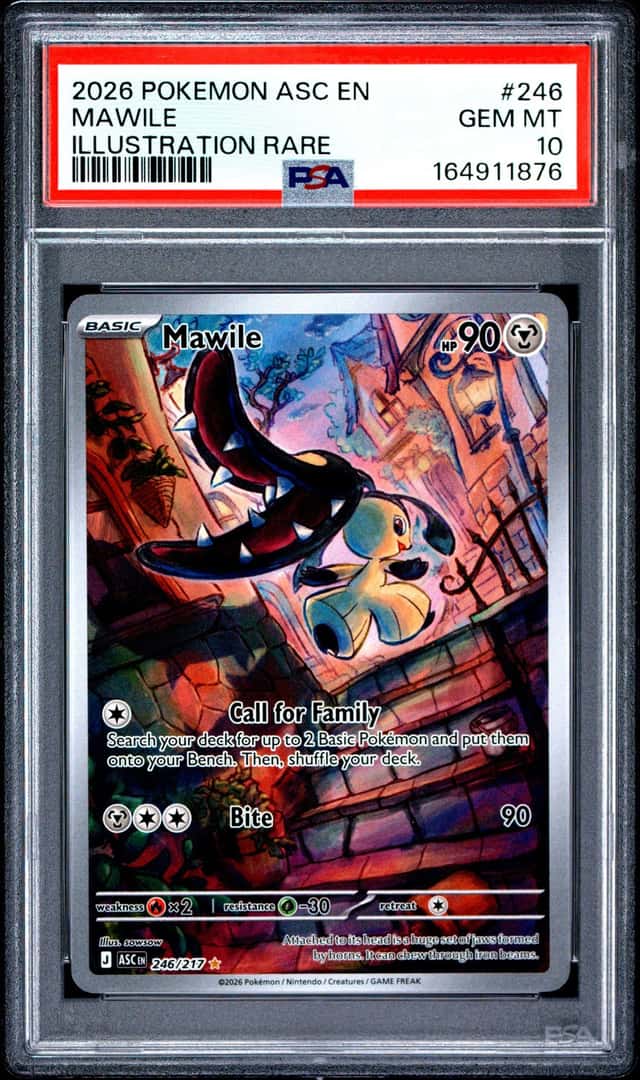 2026 Pokemon Asc En-Ascended Heroes #246 Mawile Illustration Rare PSA 10