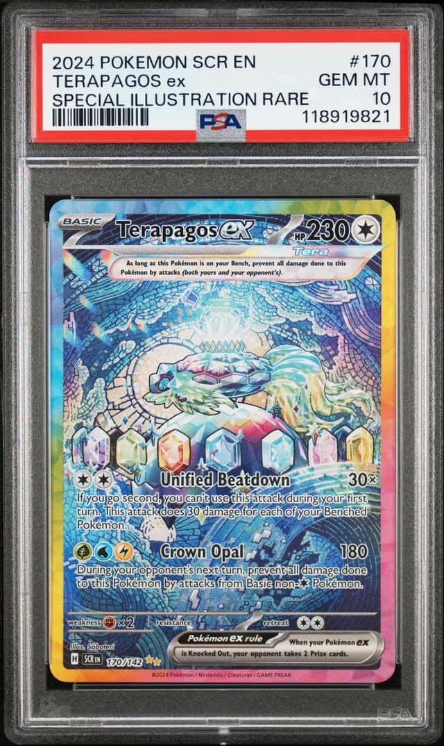 2024 Pokemon SCR Terapagos ex Special Illustration #170/142 PSA 10 GEM MINT