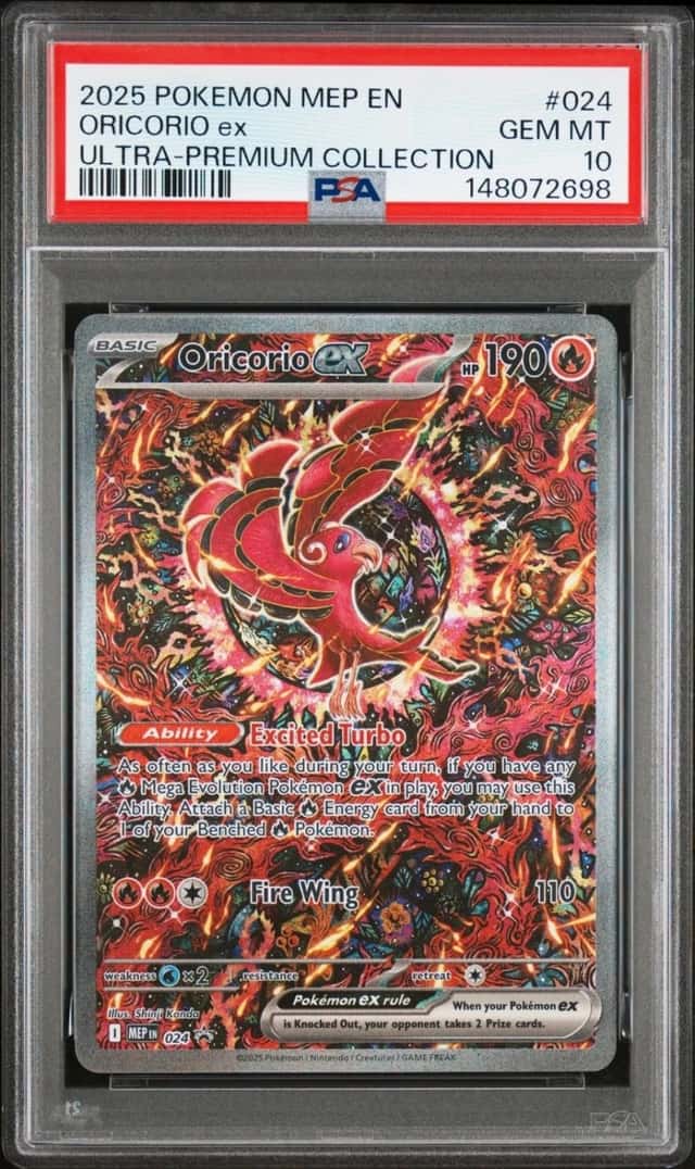 Pokemon Oricorio Ex Mega Evolution Ultra Premium Coll #024 PSA 10 Gem Mint