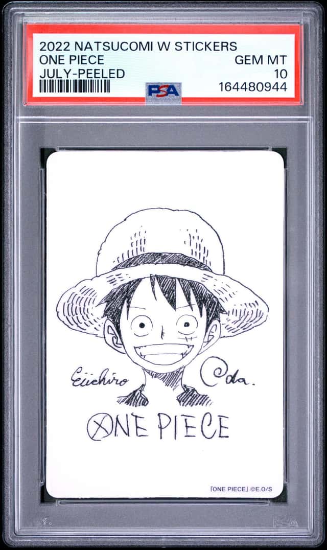 2022 NATSUCOMI SPECIAL W STICKERS JULY-PEELED ONE PIECE PSA 10