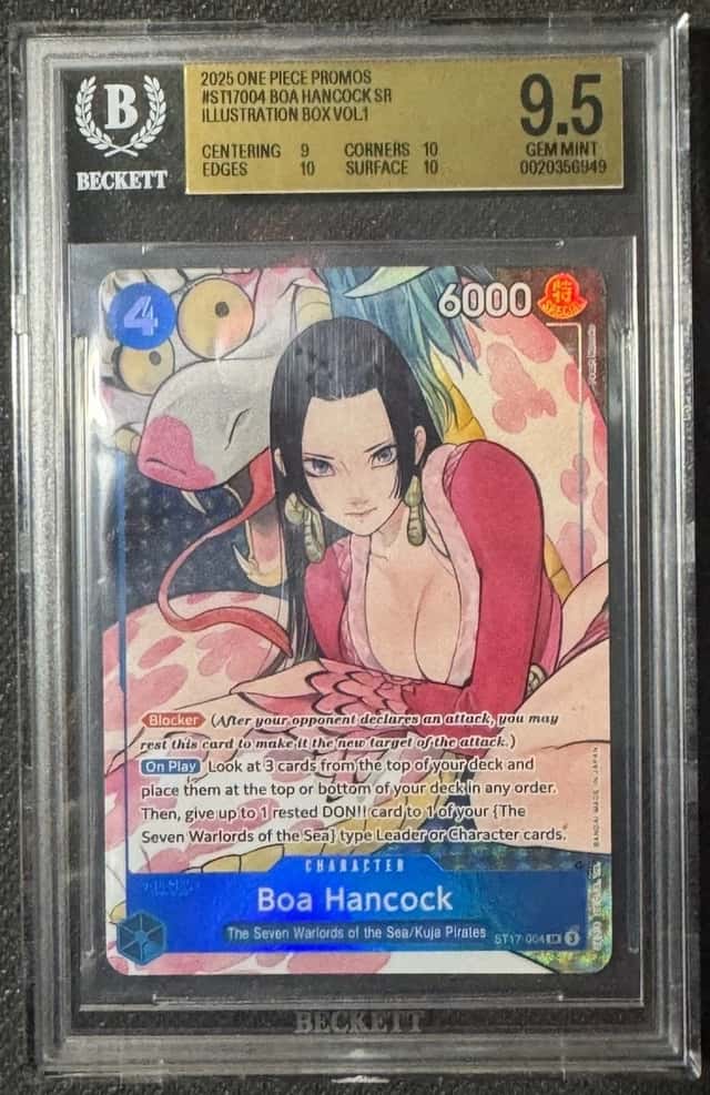One Piece Promos ST17-004 Boa Hancock SR Illustration Box Vol.1 BGS 9.5