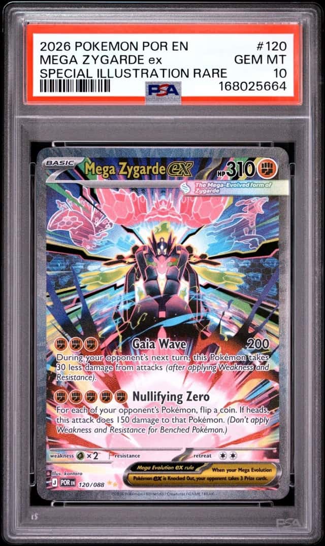 2026 POKEMON PERFECT ORDER SPECIAL ILLUSTRATION RARE MEGA ZYGARDE EX PSA 10
