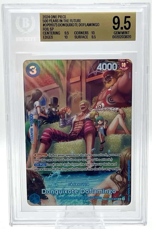 Donquixote Doflamingo (SP) OP01-073 500 Years in the Future Foil BGS 9.5