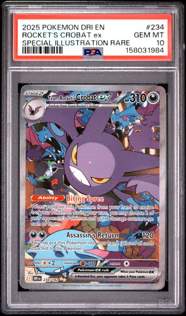 2025 Pokemon Scarlet and Violet Destined Rivals Special Illustration Rare Team Rocket's Crobat Ex #234