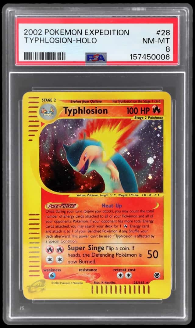 2002 Pokemon Expedition Holo Typhlosion #28