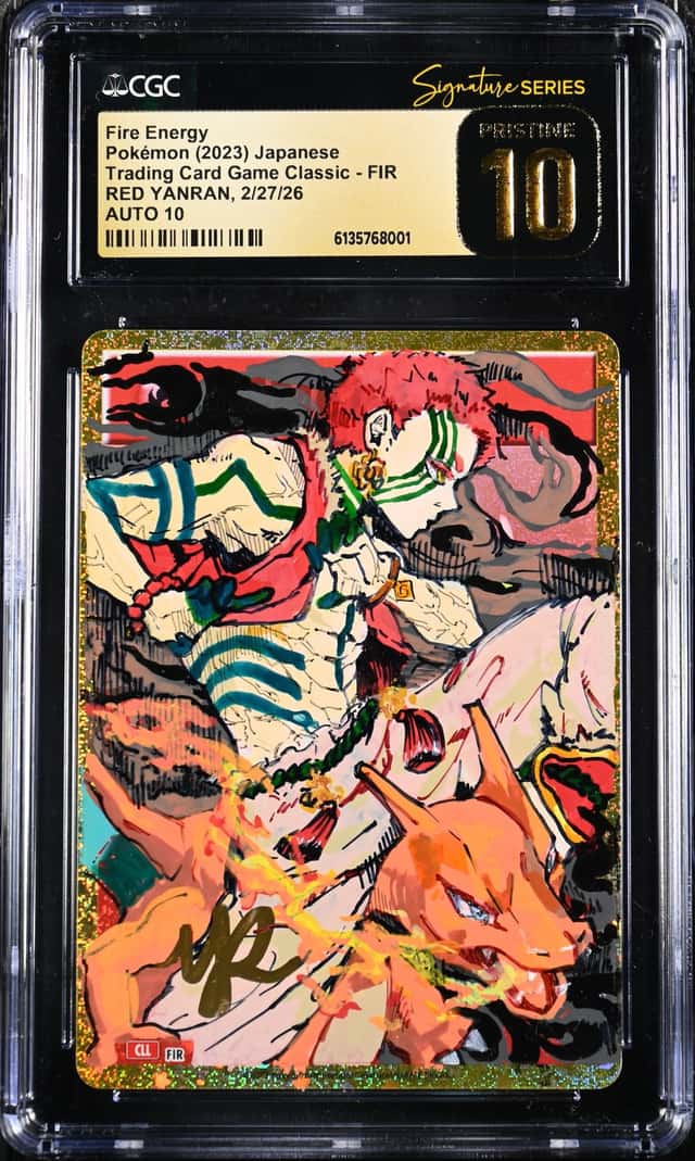 2023 Pokemon Trading Card Game Classic Japanese Charizard & Ho-Oh Ex Deck Fire Energy Signed Red Yanran #FIR