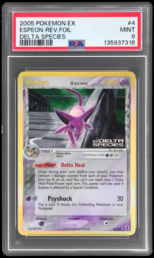 2005 Pokemon Ex Delta Species Reverse Holo Espeon #4