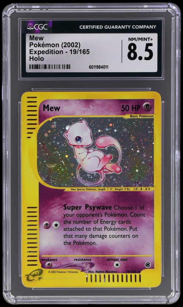 2002 Pokemon Expedition Holo Mew #19