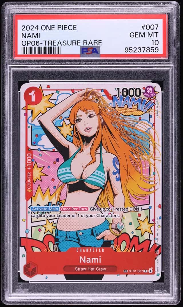 2024 One Piece Wings Of The Captain Treasure Rare Nami #ST01-007 PSA 10 GEM MINT