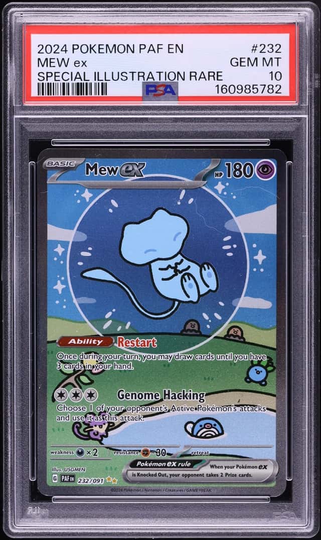 2024 Pokemon Scarlet & Violet Paldean Fates SIR Mew ex #232 PSA 10 GEM MINT