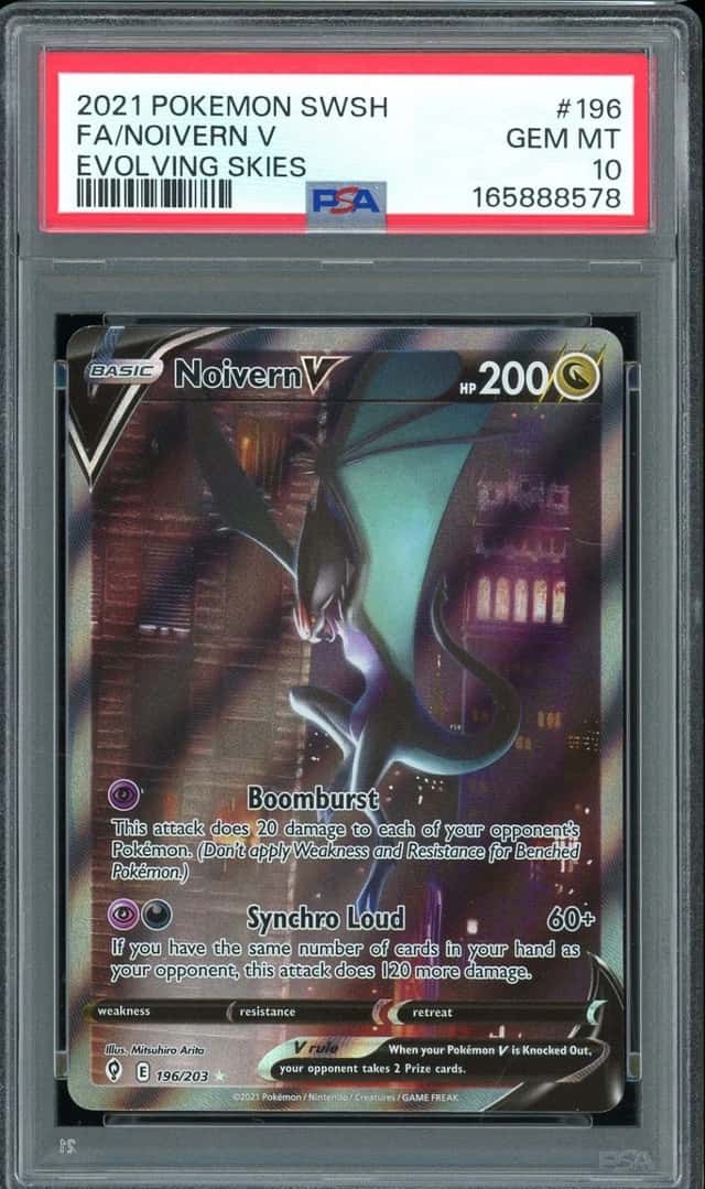 2021 Pokemon SWSH Evolving Skies #196 Noivern V Alternate Art PSA 10