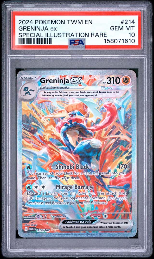 2024 POKEMON TWILIGHT MASQUERADE SPECIAL ILLUSTRATION RARE GRENINJA EX PSA 10