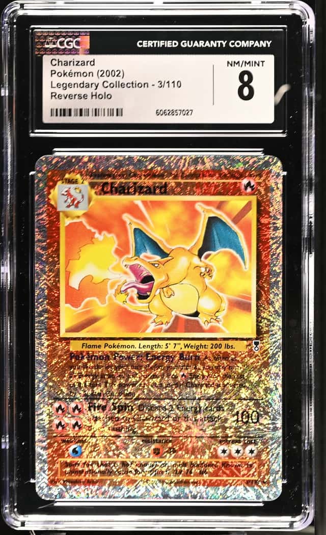 Pokemon Charizard Legendary Coll. 3/110 Reverse Holo CGC 8