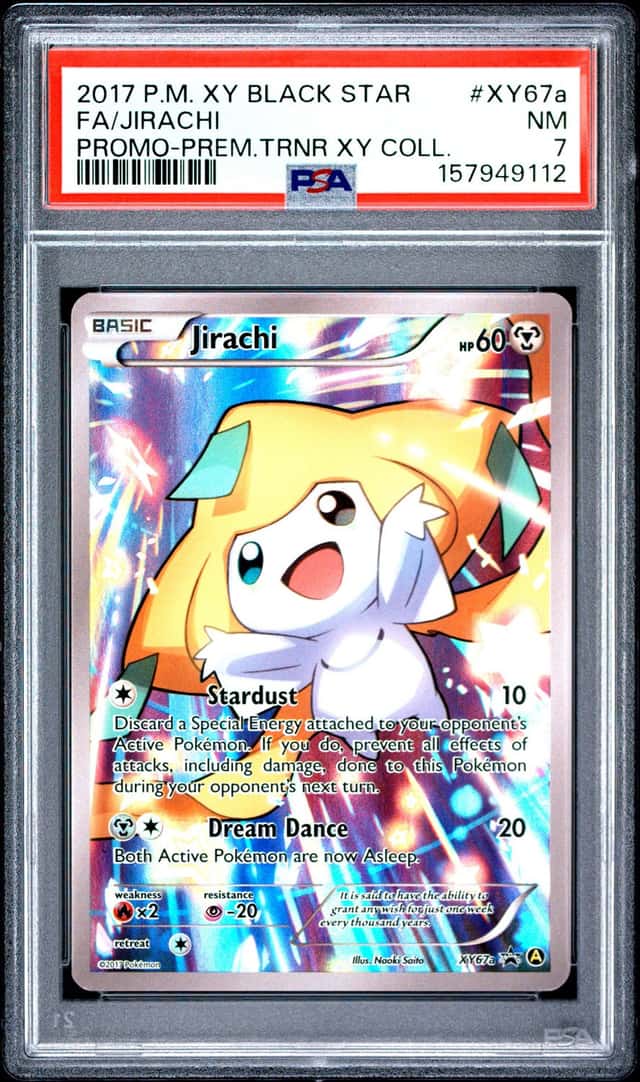 Pokemon Jirachi Black Star Promo XY67A XY Premium Trainer Coll. PSA 7