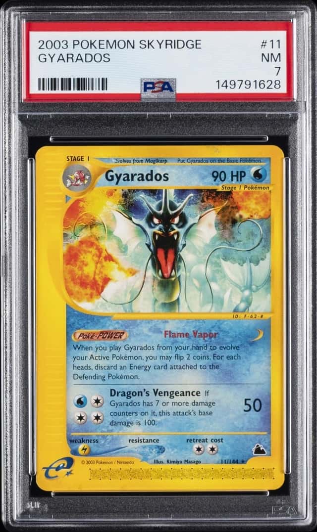 2003 POKEMON SKYRIDGE #11 GYARADOS PSA 7