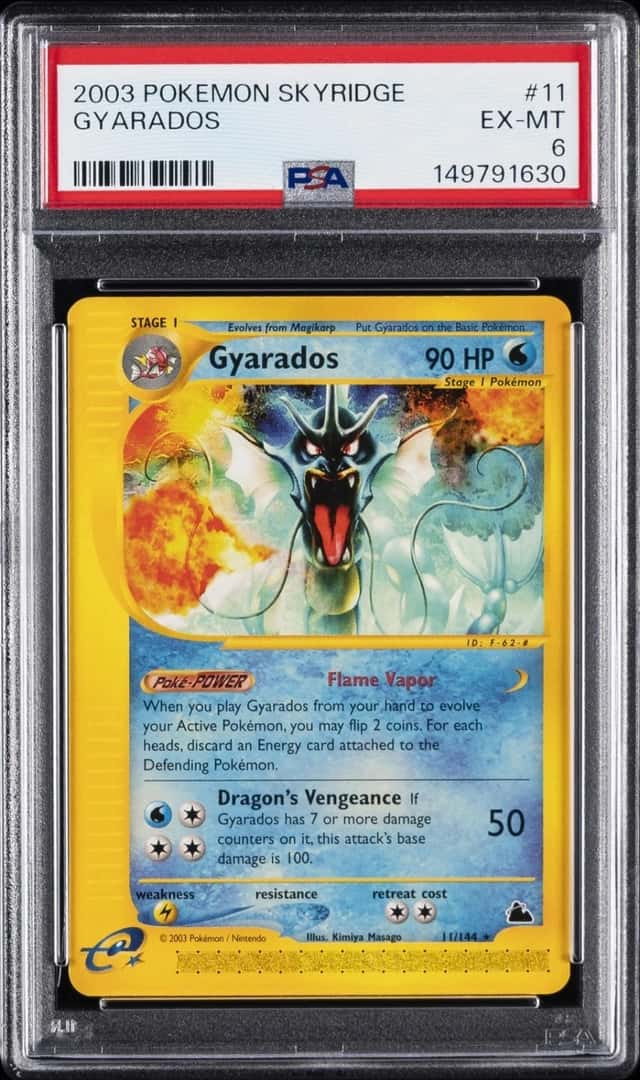 2003 POKEMON SKYRIDGE #11 GYARADOS PSA 6