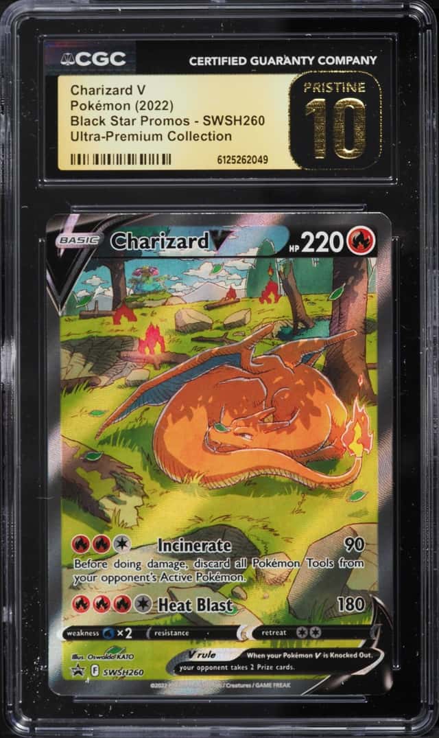 2022 Pokemon Sword & Shield Promo Ultra Premium Full Art Charizard V #SWSH260 CGC 10 PRISTINE