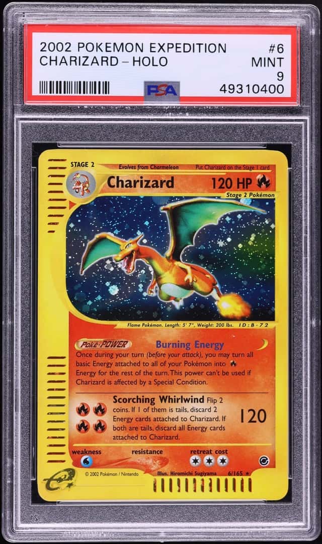 2002 Pokemon Expedition Holo Charizard #6 PSA 9 MINT