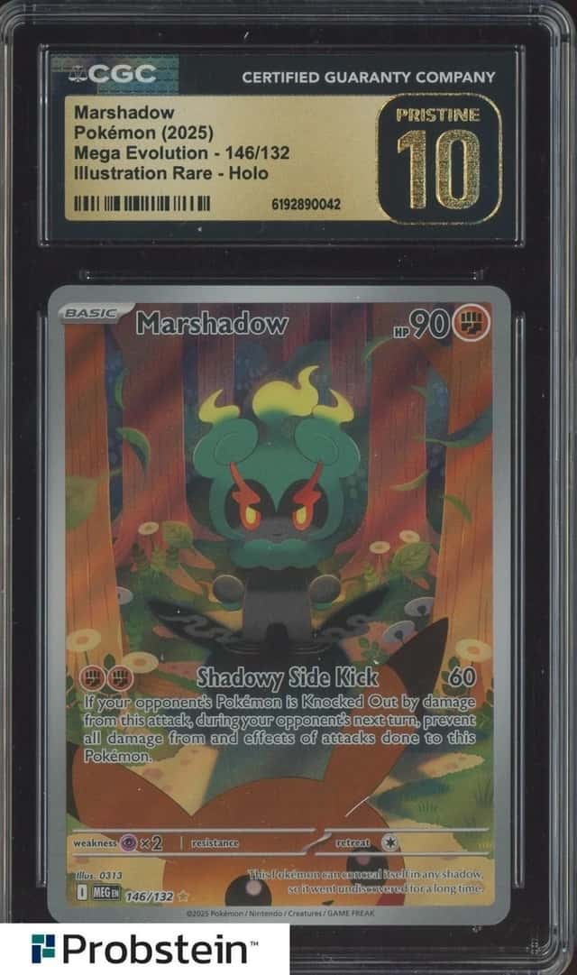 2025 Pokemon MEG EN Illustration Rare #146 Marshadow CGC 10 PRISTINE