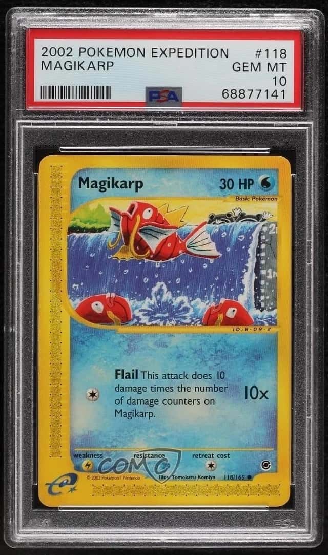 Magikarp Pokemon e-Card Series Expedition PSA 10 GEM MT 2002