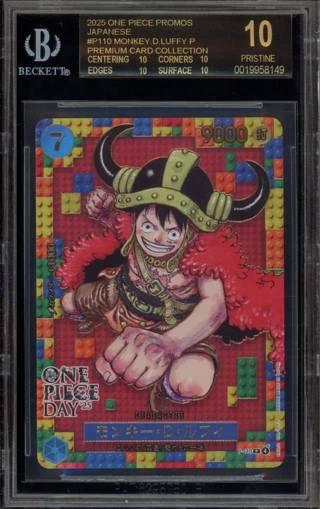 One Piece Monkey.D.Luffy Premium Card Coll. OP Day '25 P-110 Bgs 10 Black Label