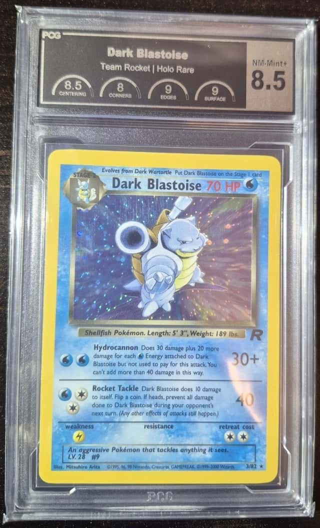 Dark Blastoise 3/82 Team Rocket Holo Pokemon cards pcg psa graded