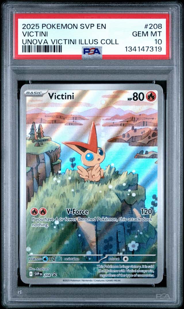 2025 POKEMON SVP EN #208 VICTINI UNOVA ILLUS COLL PSA 10