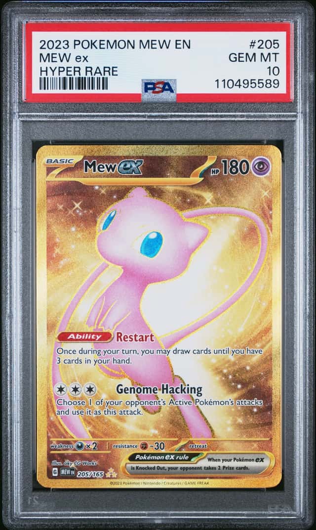 2023 Pokemon SV: Scarlet & Violet 151 Mew ex PSA 10 #205/165 Hyper Rare