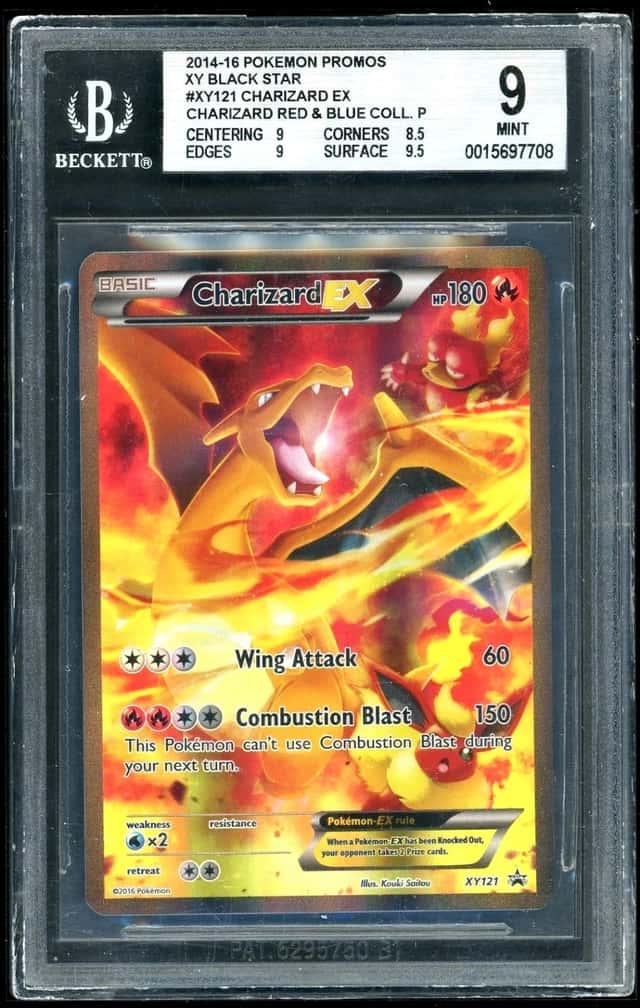 2014-16 Pokemon XY Charizard EX (Charizard R&B Coll.) Black Star Promos BGS 9