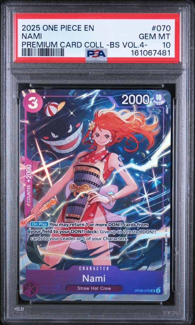 2025 One Piece EN Premium Collection Best Selection Vol.4 #070 Nami PSA 10