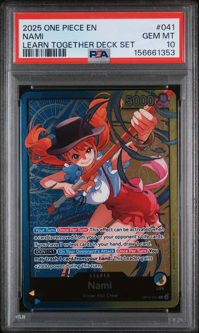 Nami Learn Together OP11-041 PSA 10 2025 One Piece Learn Together Deck Set Promo