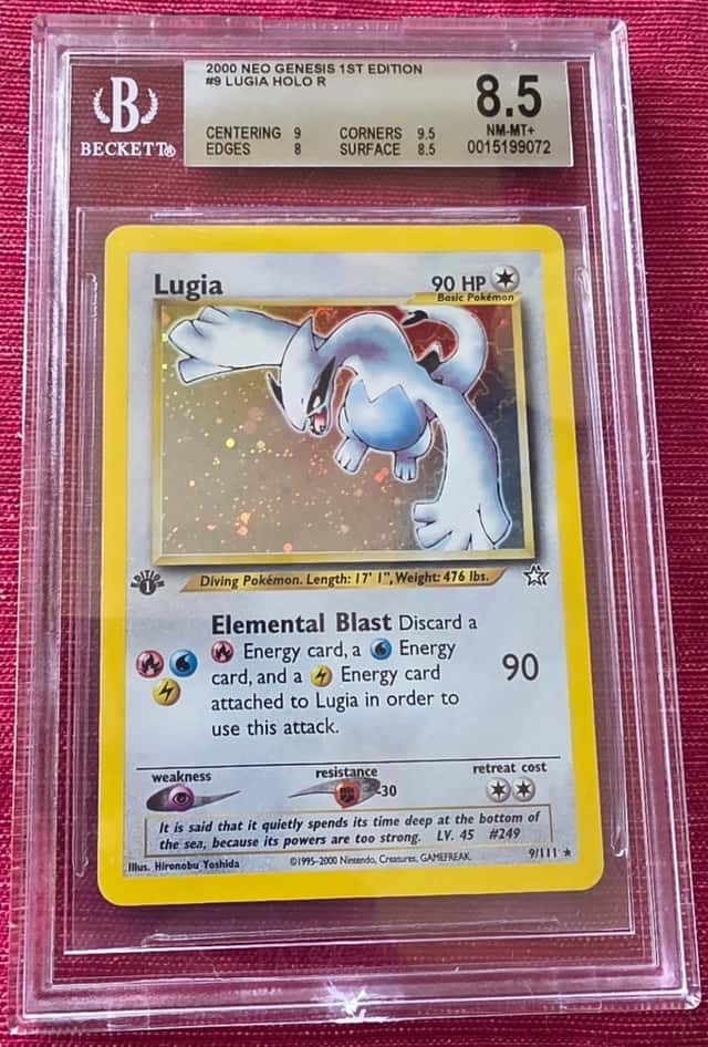 Pokémon TCG 2000 NEO GENESIS 1st Edition #9/111 Lugia Holo R