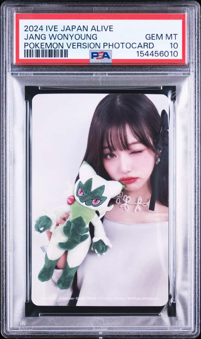 2024 IVE JAPAN 2ND EP ALIVE POKEMON VERSION PHOTOCARDS JANG WONYOUNG PSA 10