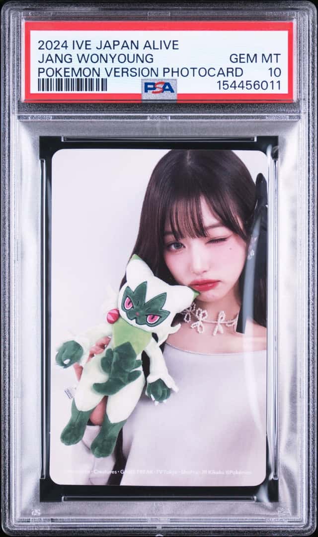 2024 IVE JAPAN 2ND EP ALIVE POKEMON VERSION PHOTOCARDS JANG WONYOUNG PSA 10