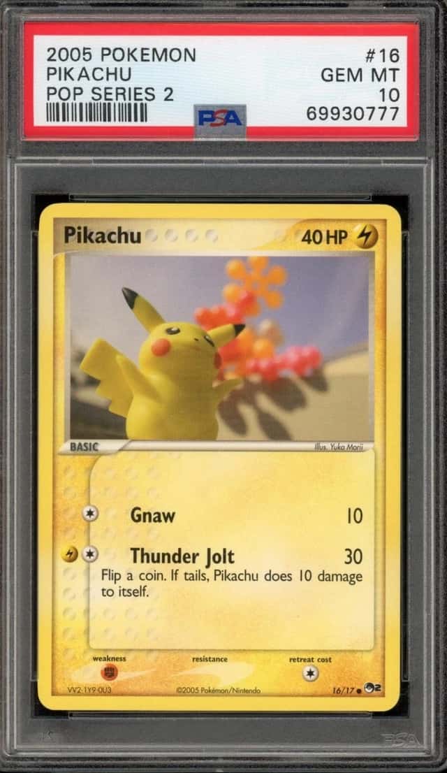 Pokemon Pikachu Pop Series 2 16/17 PSA 10 Gem Mint