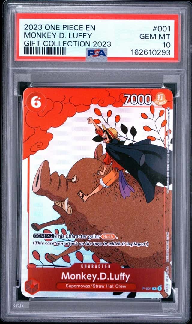 One Piece Monkey D. Luffy One Piece Gift Coll. 2023 P-001 PSA 10 Gem Mint