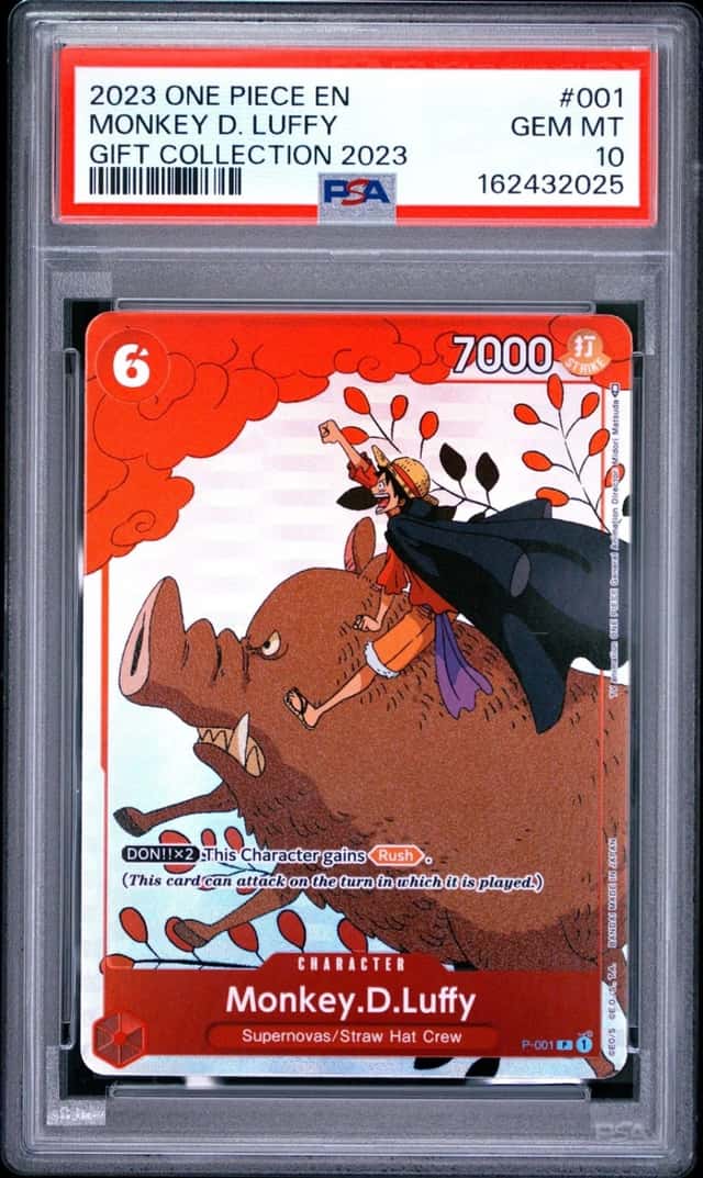 One Piece Monkey D. Luffy One Piece Gift Coll. 2023 P-001 PSA 10 Gem Mint