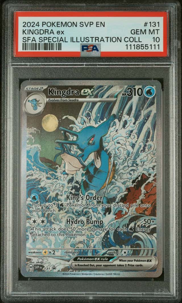 2024 POKEMON SHROUDED FABLE SPECIAL ILLUSTRATION COLLECTION KINGDRA EX PSA 10