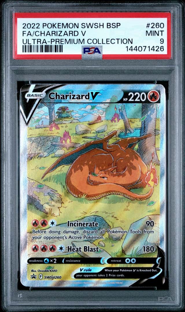 2022 Pokemon SWSH Black Star Promos Charizard V 2022 #SWSH260 PSA 9