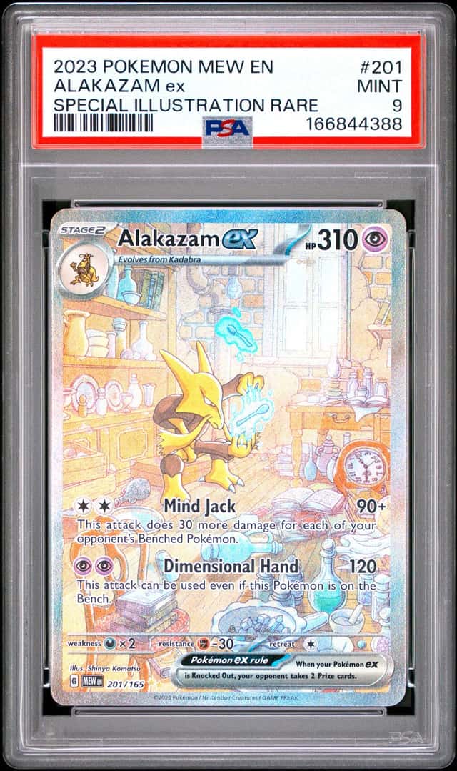 2023 Pokemon SV 151 Alakazam ex Special Illustration Rare #201/165 PSA 9